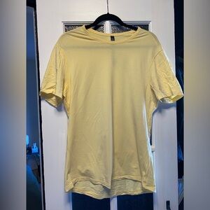 Lululemon five-year basic T-shirt, size medium, sunshower colour